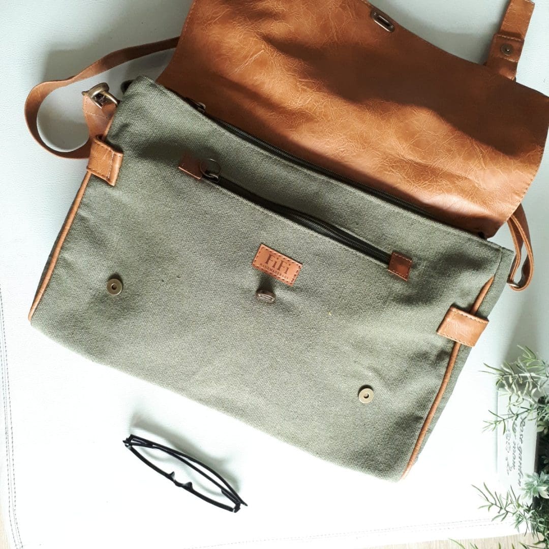 Bolsa Carteiro Verde Oliva M - Imagem 3