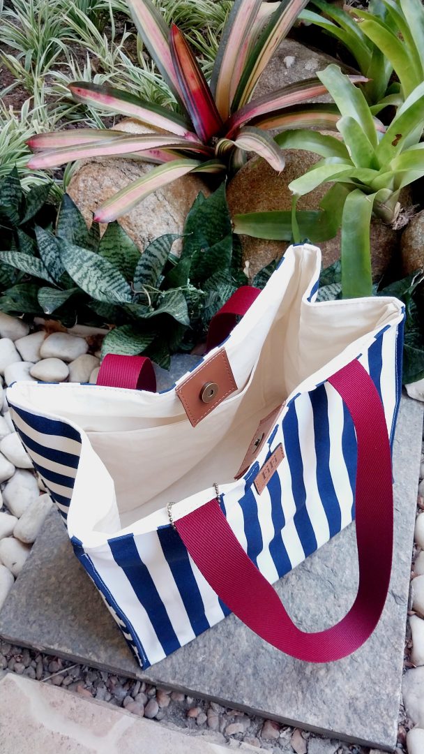 Bolsa Listras Azuis - Imagem 3