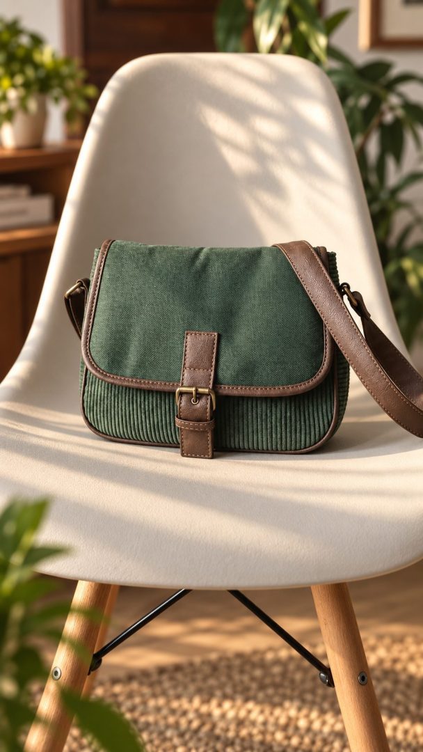 Bolsa Tiracolo Meia Lua Floresta