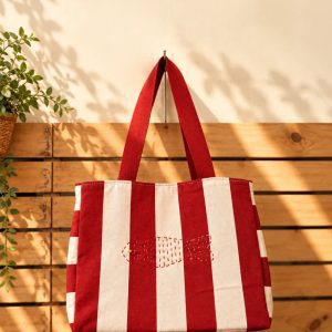 Bolsa Tote  Bordada Sardinha